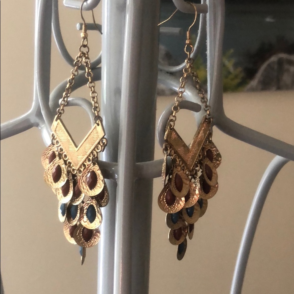 Gold earrings